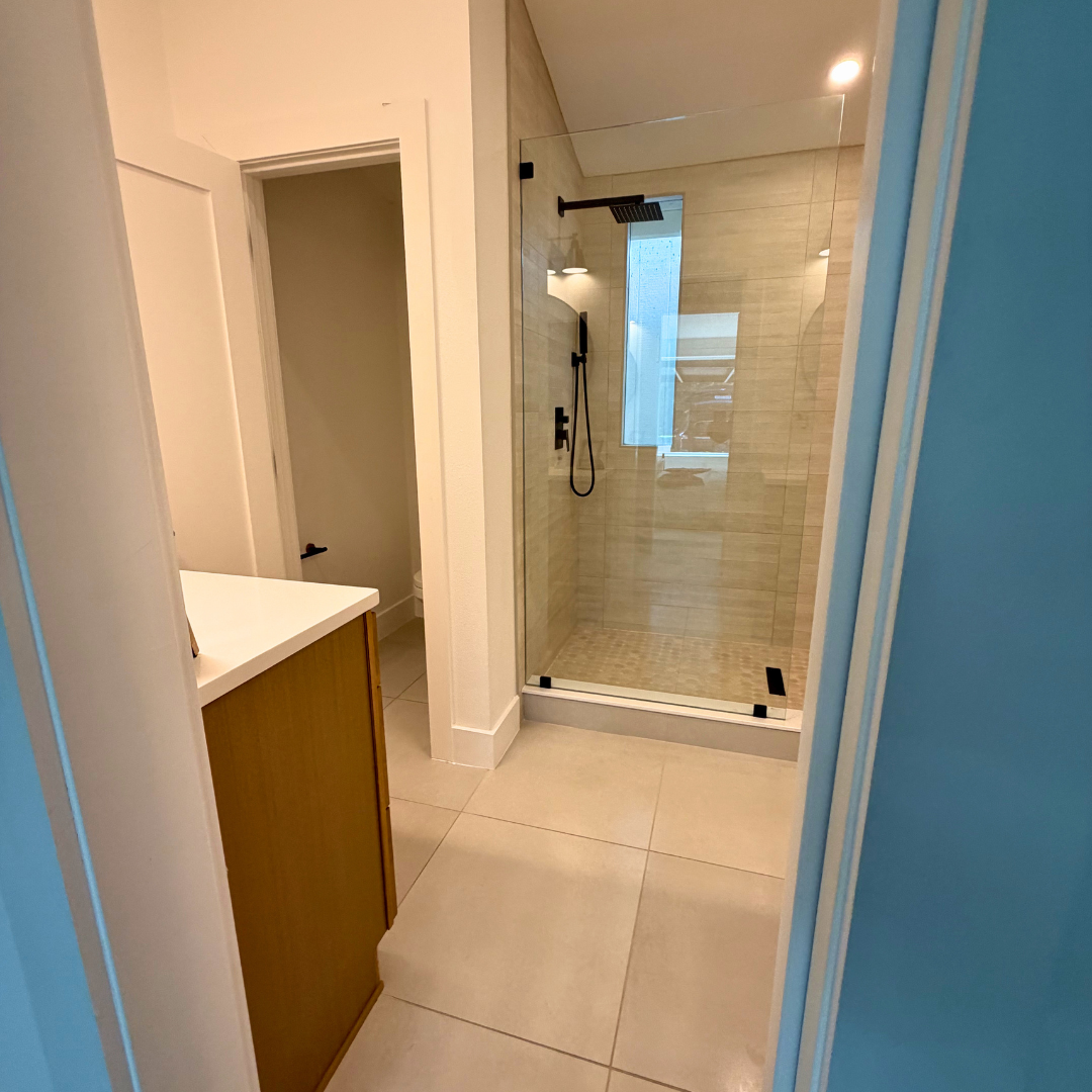 Bathroom cleaned and sanitized top to bottom
