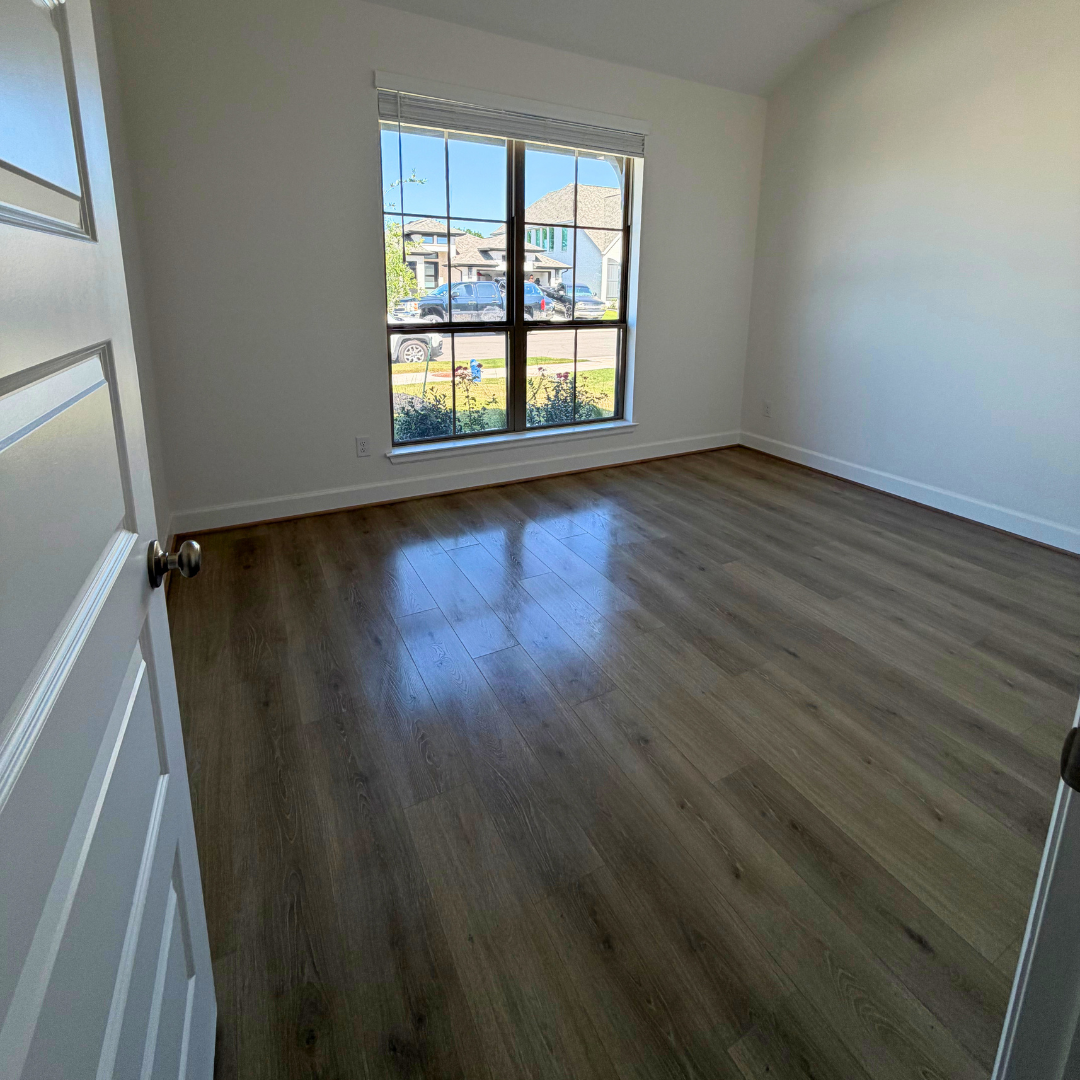 Empty room cleared and cleaned ahead of move-in