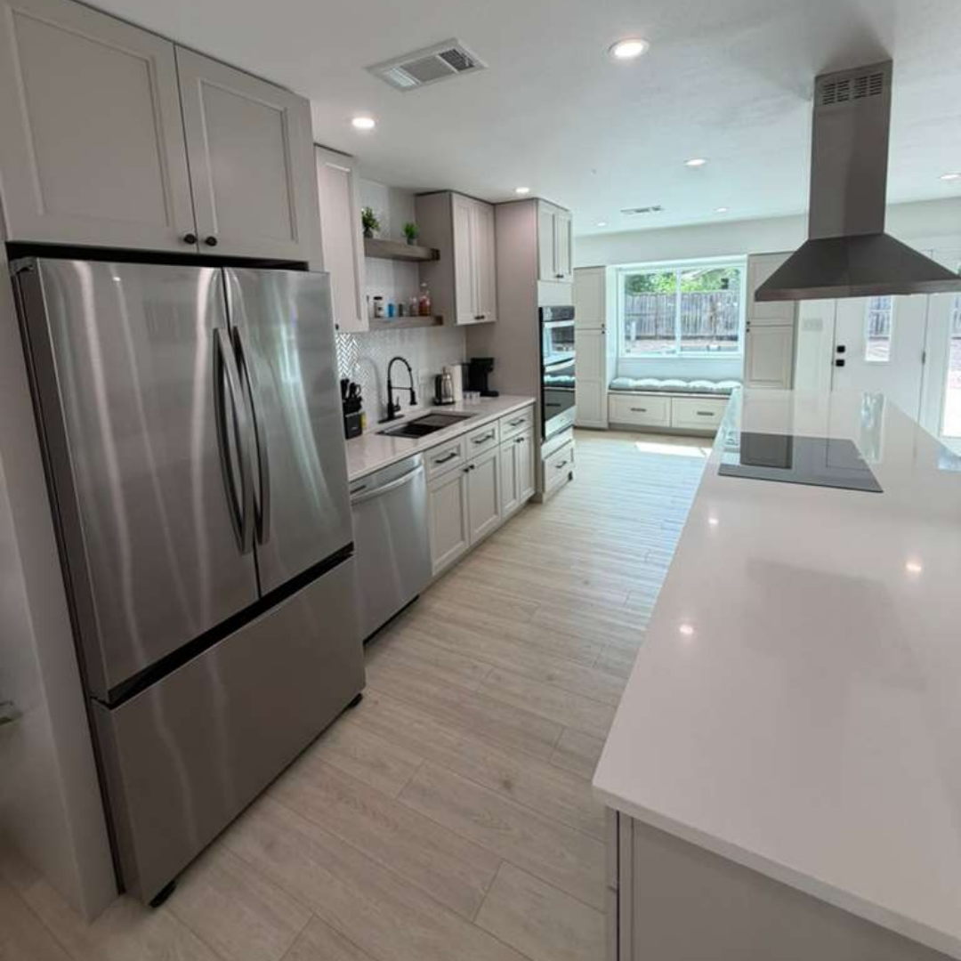 Kitchen appliances wiped down and streak-free